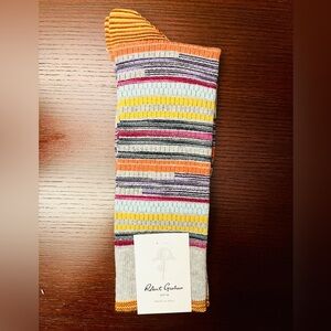 Summer 😎 Sale-Robert Graham 
Orange Yellow Casual Socks